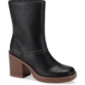 Denverr Womens Faux Leather Embossed Size 8